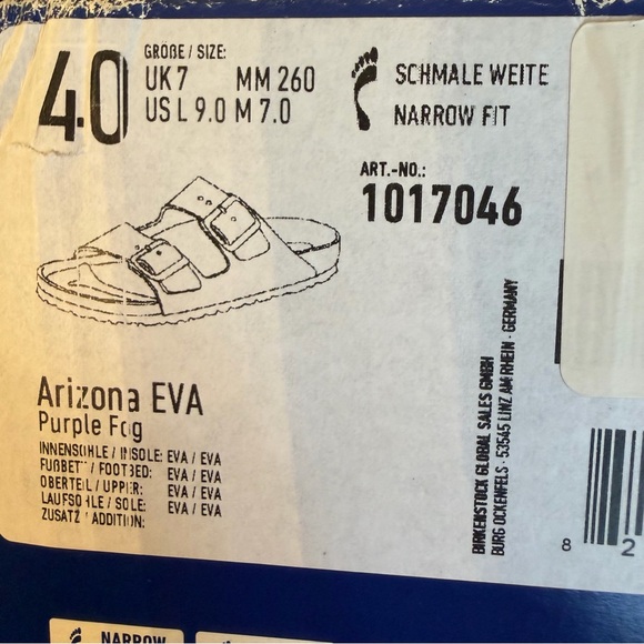 Birkenstock Arizona Eva Purple Fog Sandals Lavender - Picture 16 of 16